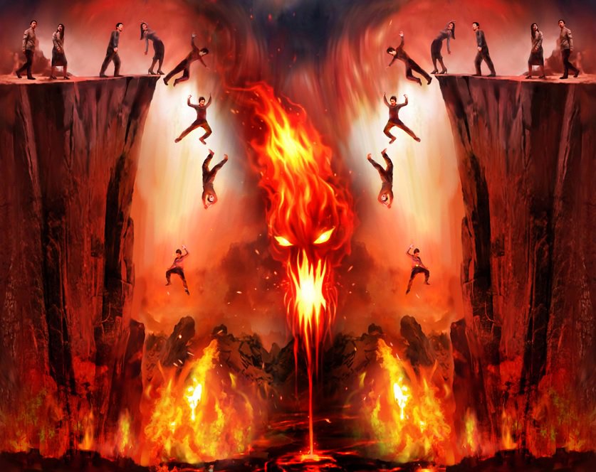 Thrown in the lake of fire
